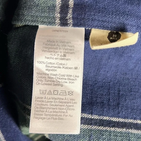 Madewell Flannel Mens XL Plaid Work Shirt Heavyweight Easy Fit Farmer Outdoors - Picture 7 of 11